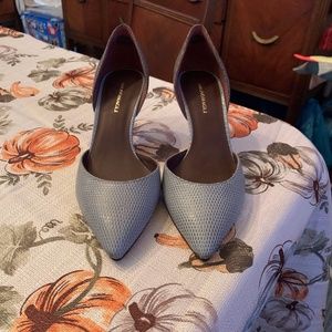 Bruno Magli Light Blue Snake Skin Pumps